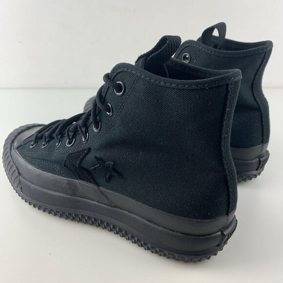 Converse High Tops Mens Size 9 Bosey MC Womens 10.5 Triple Black Water Repellent - Picture 3 of 10